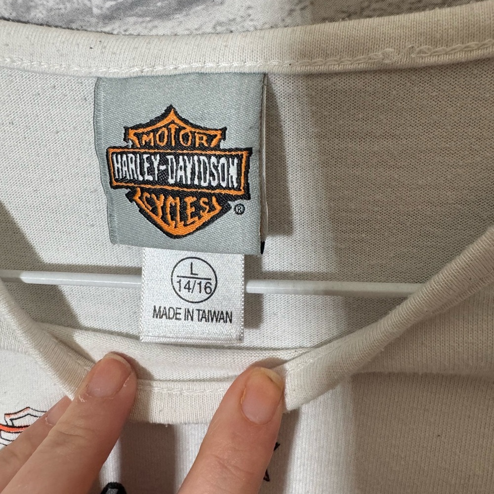Harley-Davidson White Long Sleeve Motorcycle Shirt - Picture 3 of 11
